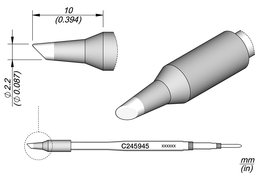 C245945 - Bevel Cartridge Ø 2.2